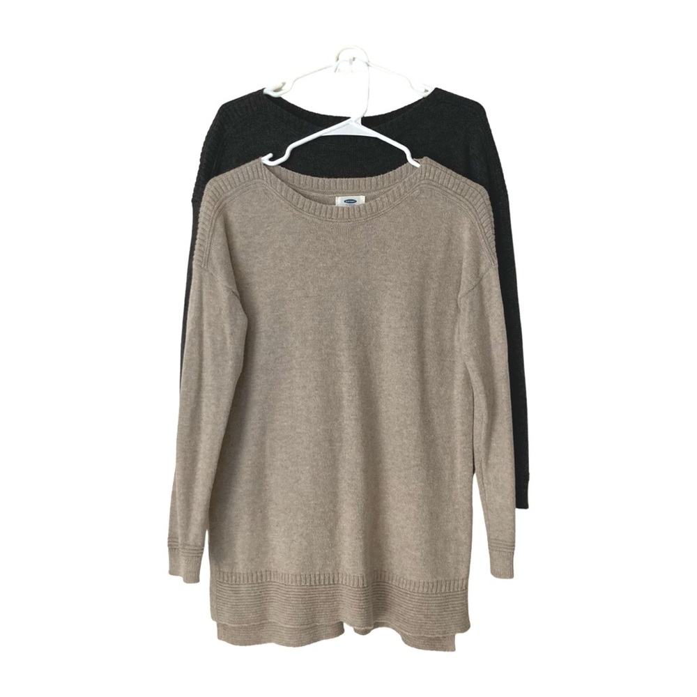 BUNDLE of 2 Boat-Neck Tunic Legging sweater for fall and winter holidays
